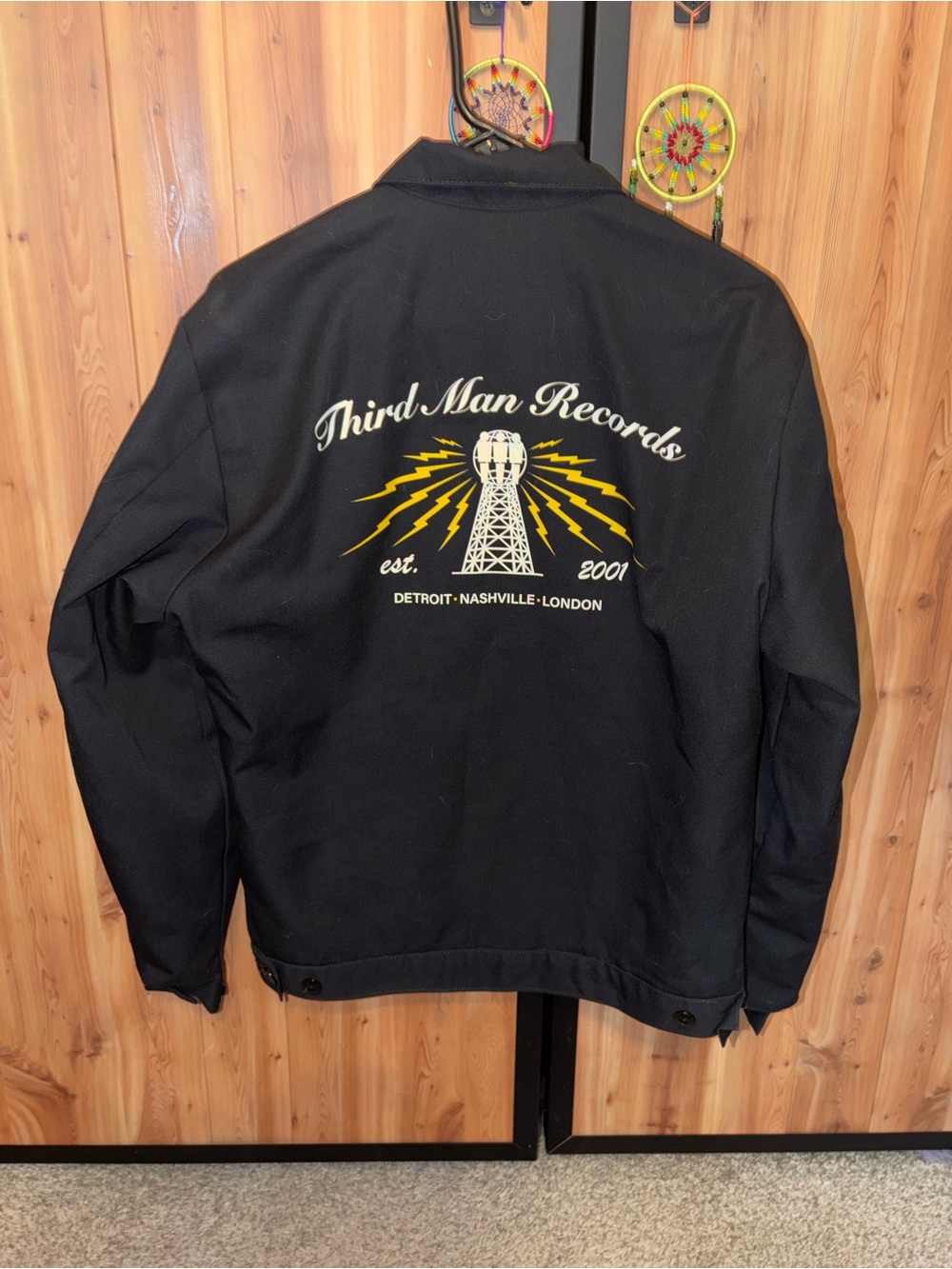 Third Man Records Black Work Jacket with Graphic Back